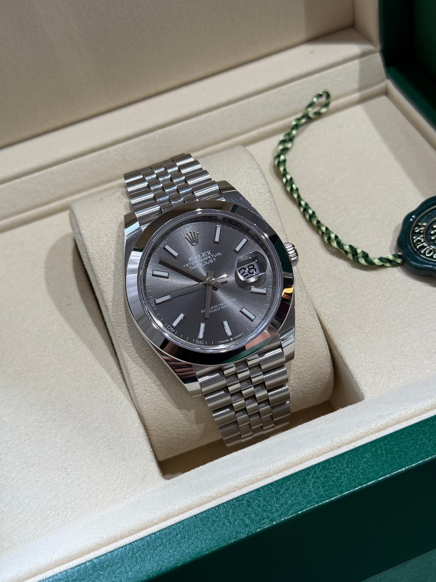 Rolex Datejust 41 – 126300 (2023) Slate Dial – Full Set