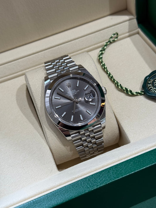 Rolex Datejust 41 – 126300 (2023) Slate Dial – Full Set