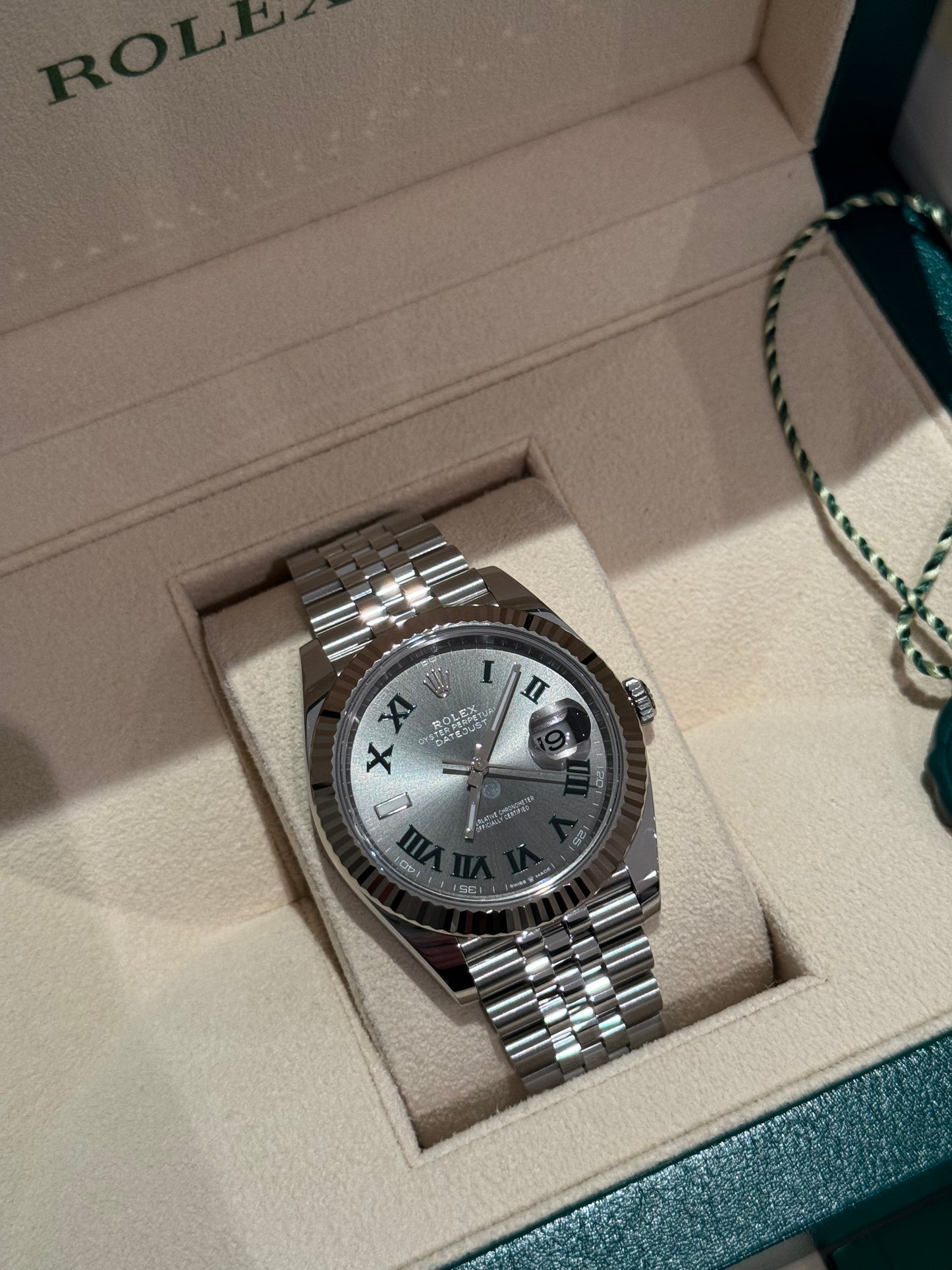 Rolex Datejust 41 – 126334 (2025) Wimbledon dial  – Full Set