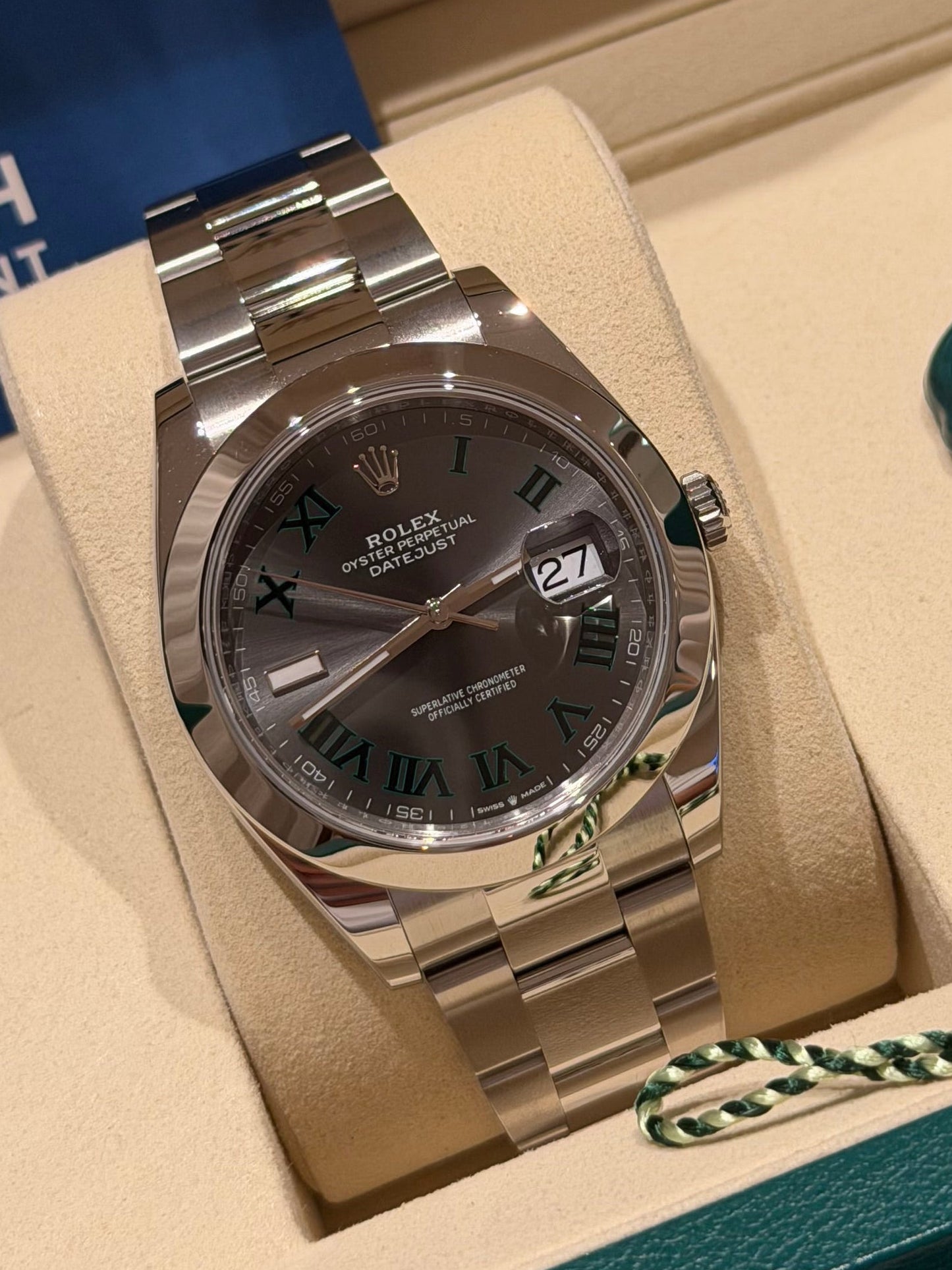 Rolex Datejust 41 “Wimbledon” Ref. 126300 – 2025 Full Set