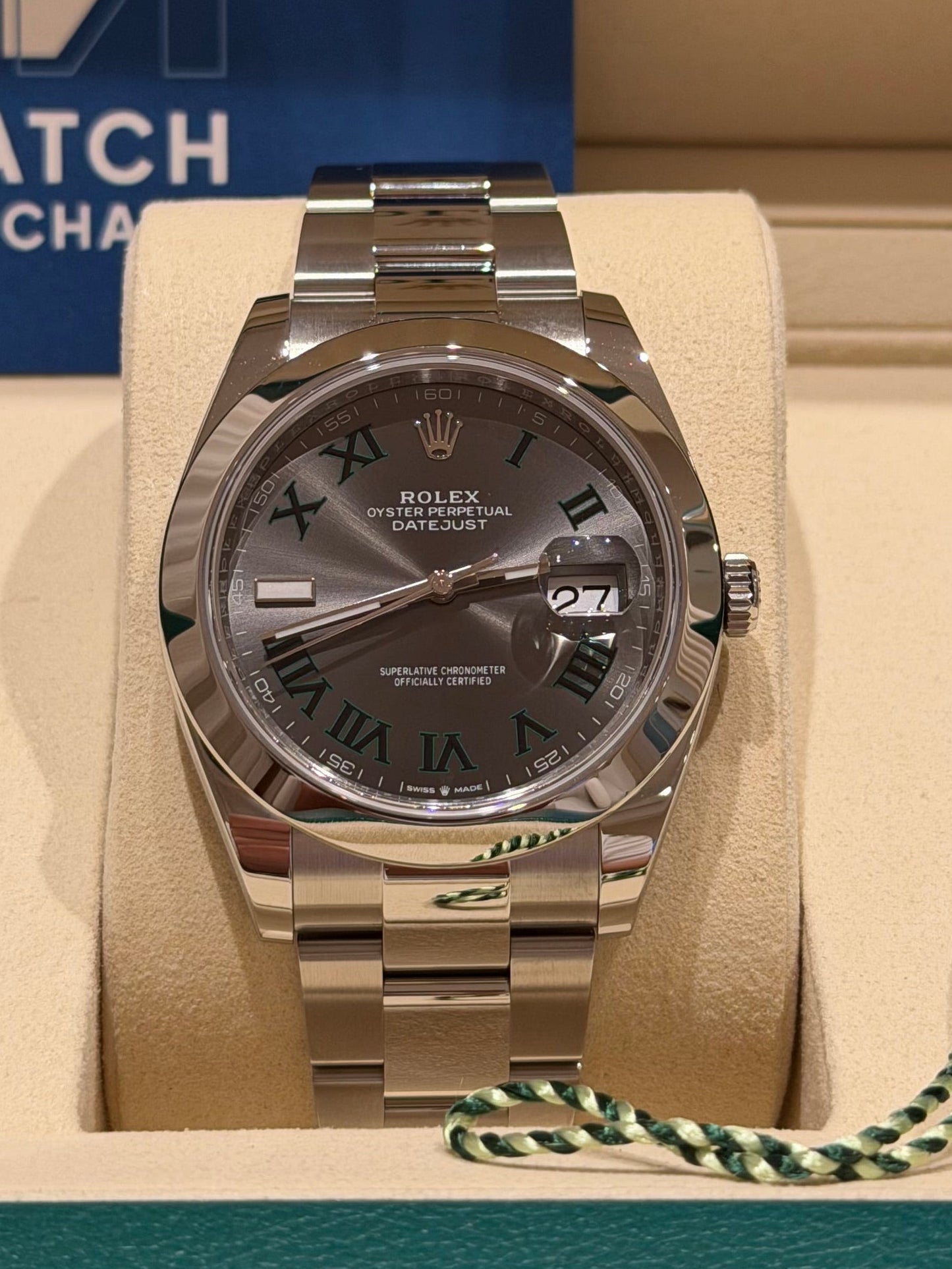 Rolex Datejust 41 “Wimbledon” Ref. 126300 – 2025 Full Set