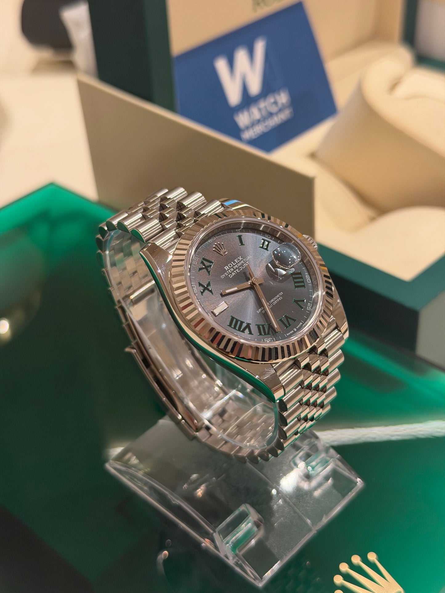 2025 Rolex Datejust 41 Wimbledon Dial 126334 Jubilee – Mint Condition Full Set