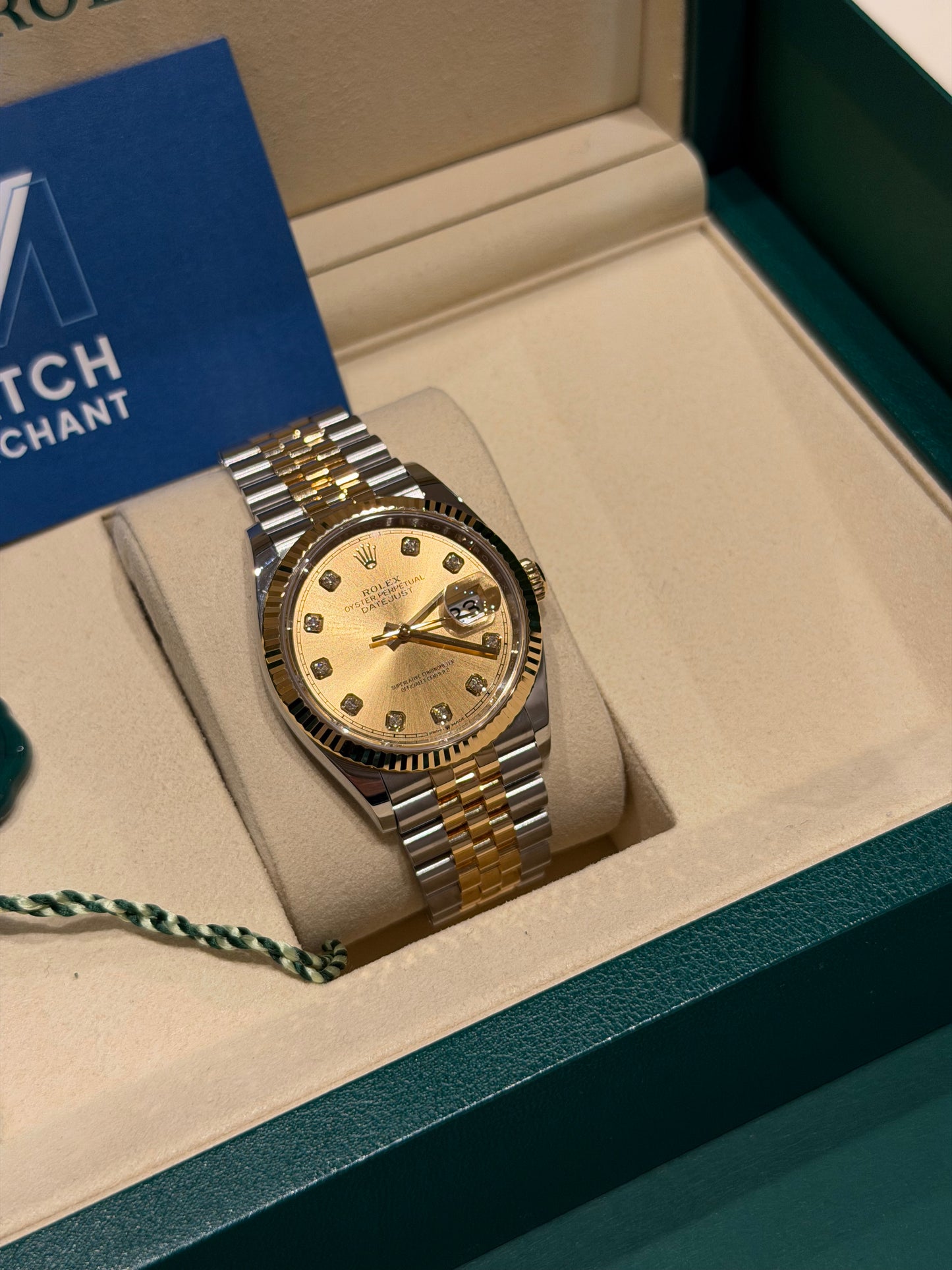 Rolex Datejust 36MM – Champange Diamond Dial – 2024 full set
